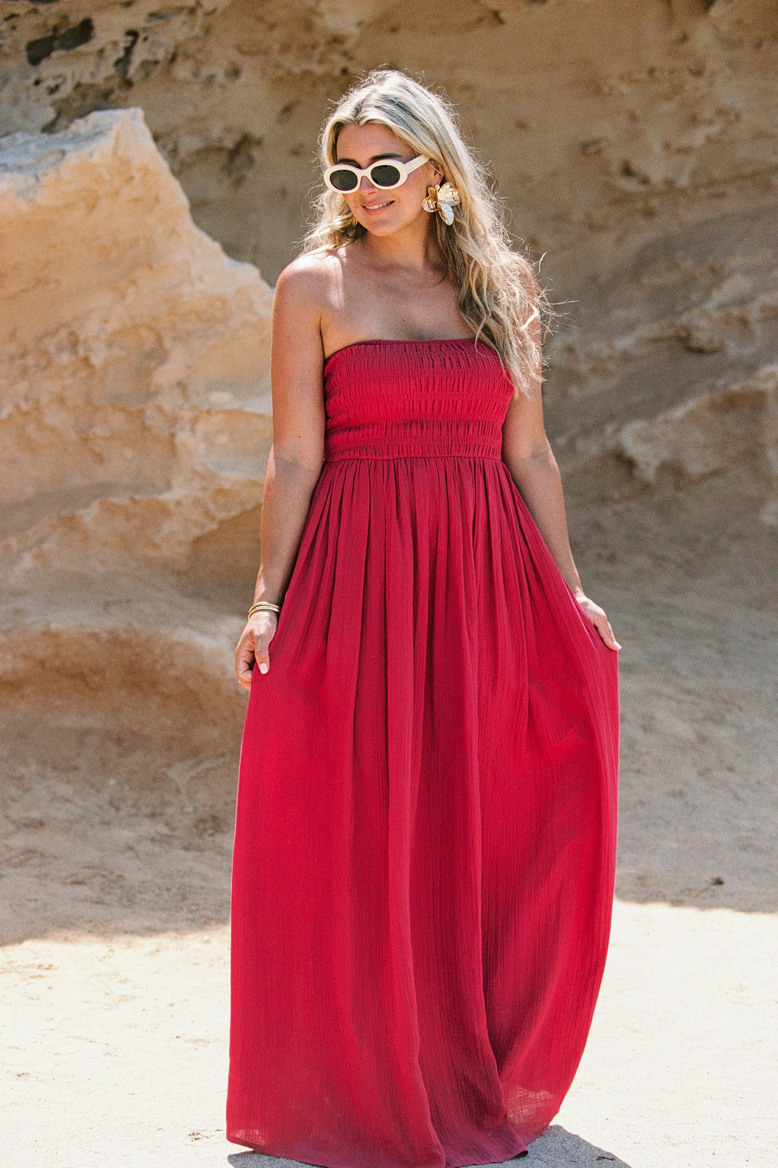 Dames jurk rose