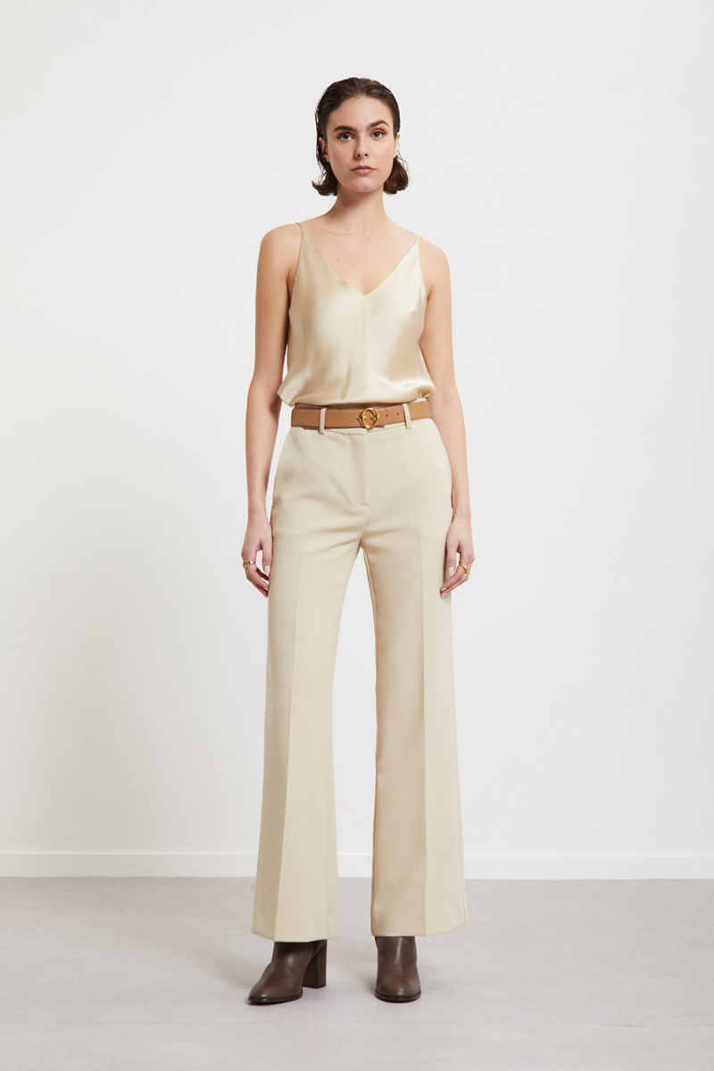 Dames broek ecru