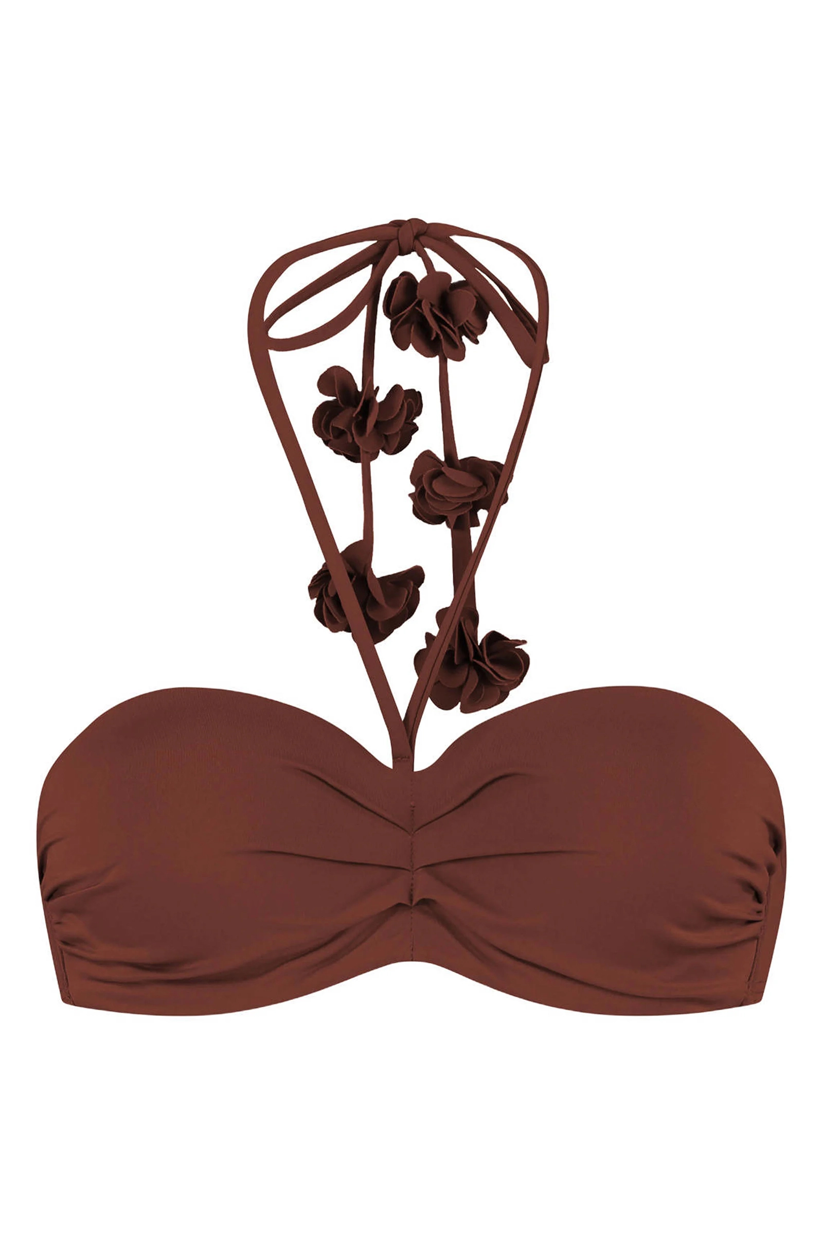 Bad/beach dames bikini top bruin