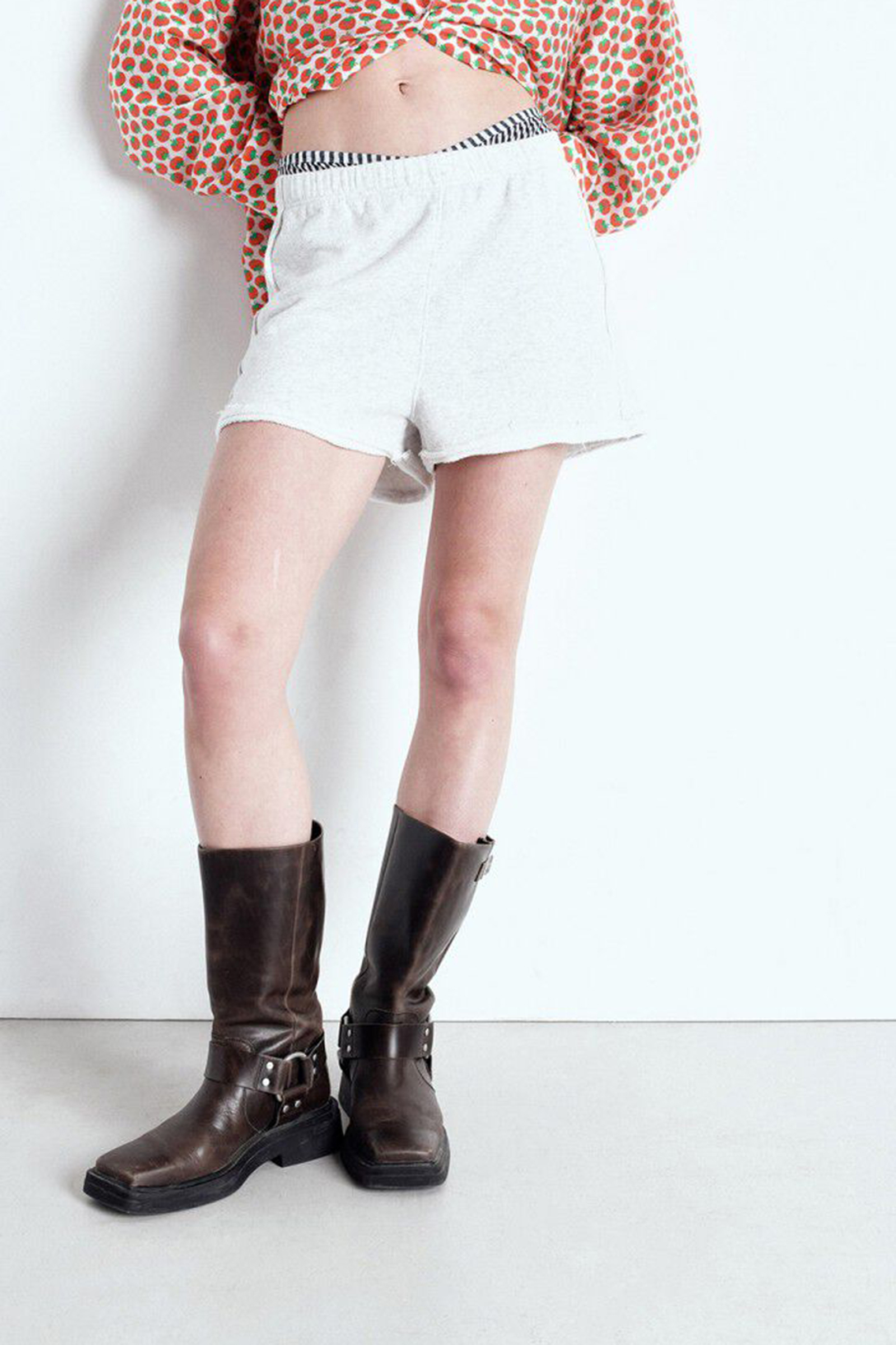 Dames short grijs
