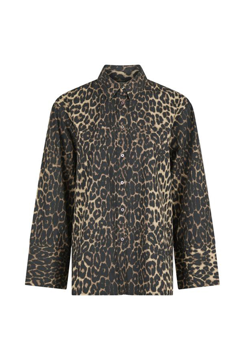 Neo Noir Dita leo shirt bruin/beige-1 1