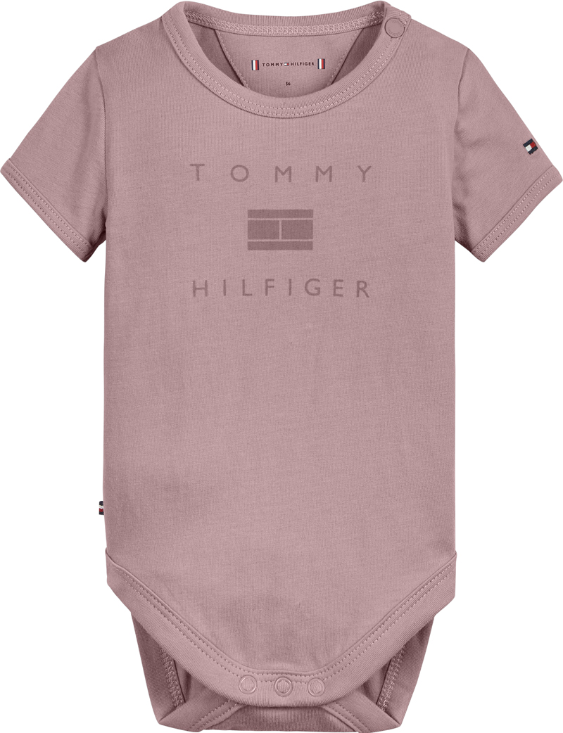 Tommy Hilfiger Baby logo body Rose-1 1