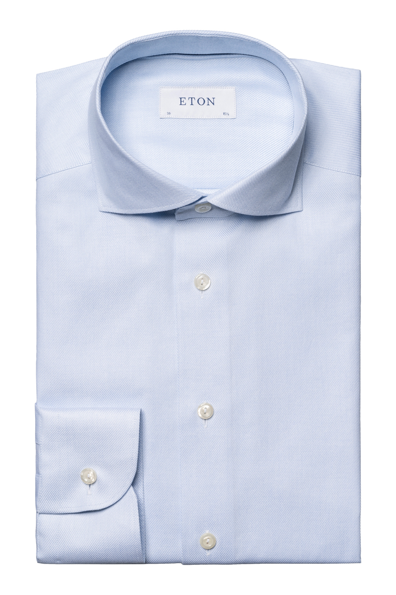 Heren overhemd lm dressual blauw