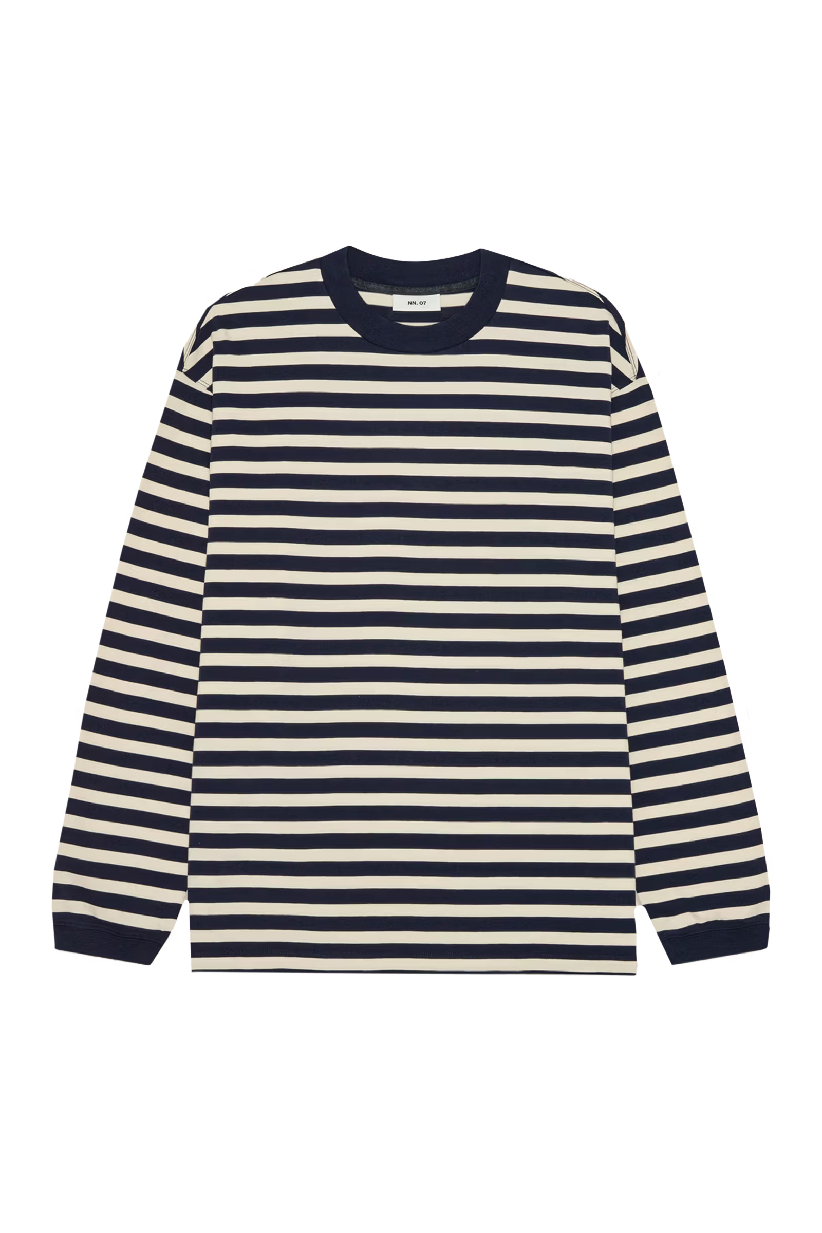 Heren t-shirt lange mouw blauw