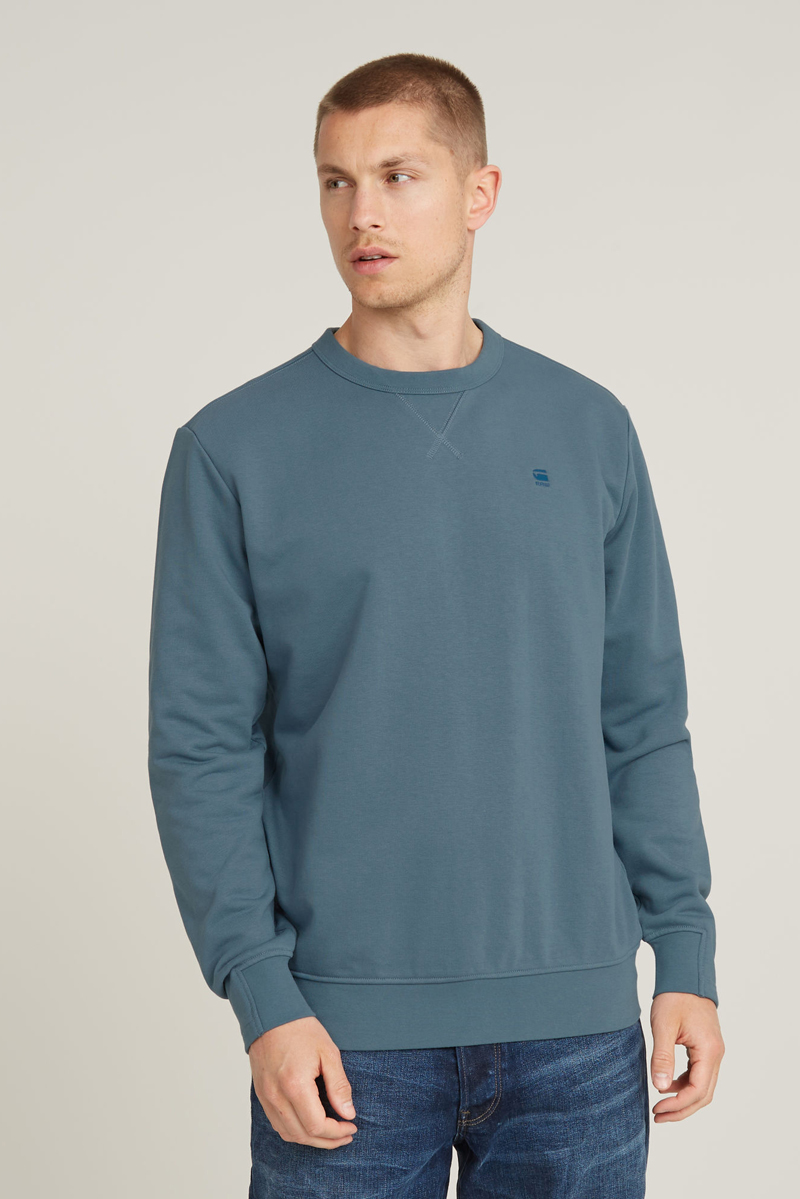 Heren sweater blauw