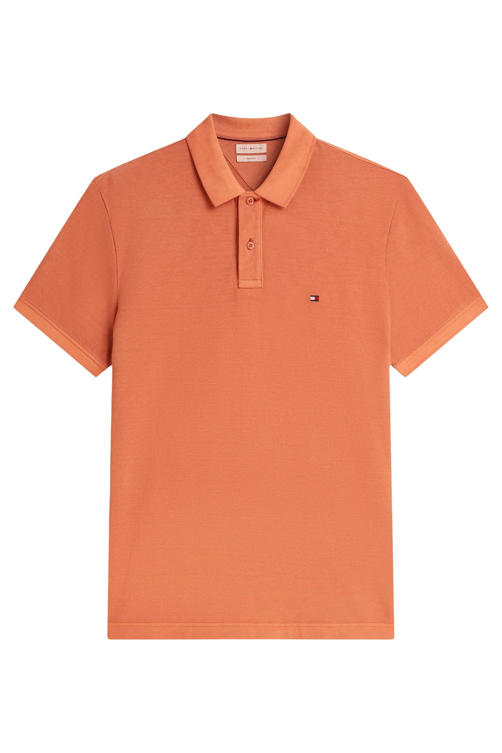 Heren polo korte mouw oranje