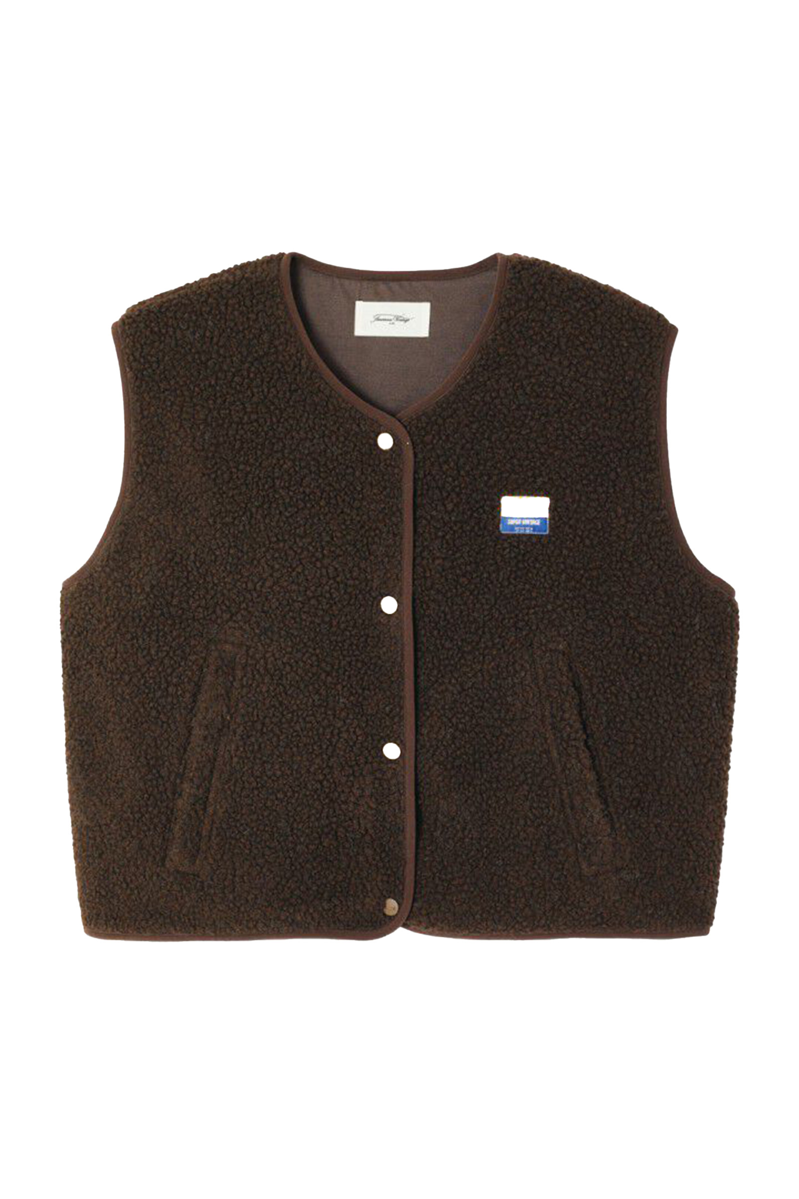 Dames gilet bruin
