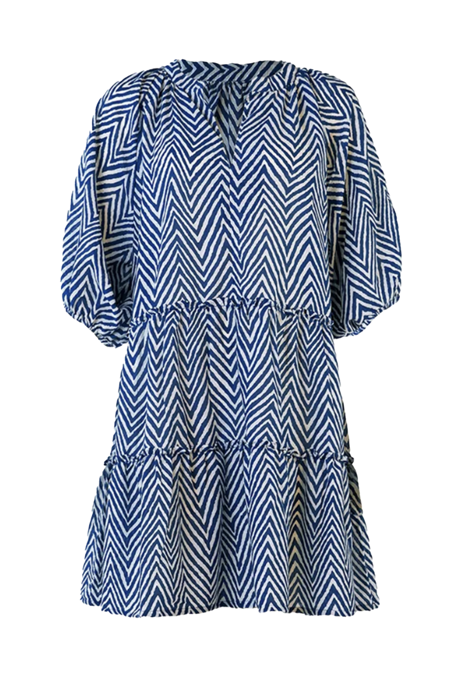 Bad/beach dames jurkje strand blauw