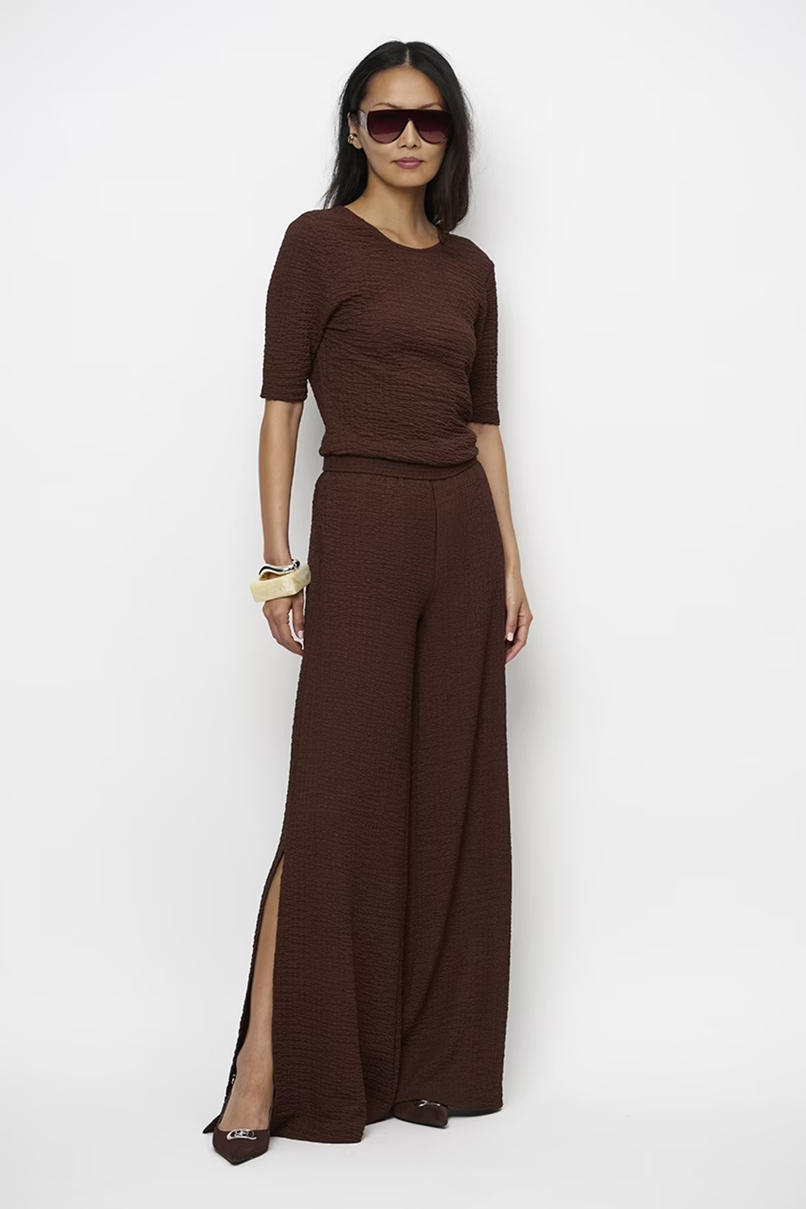 Dames broek bruin