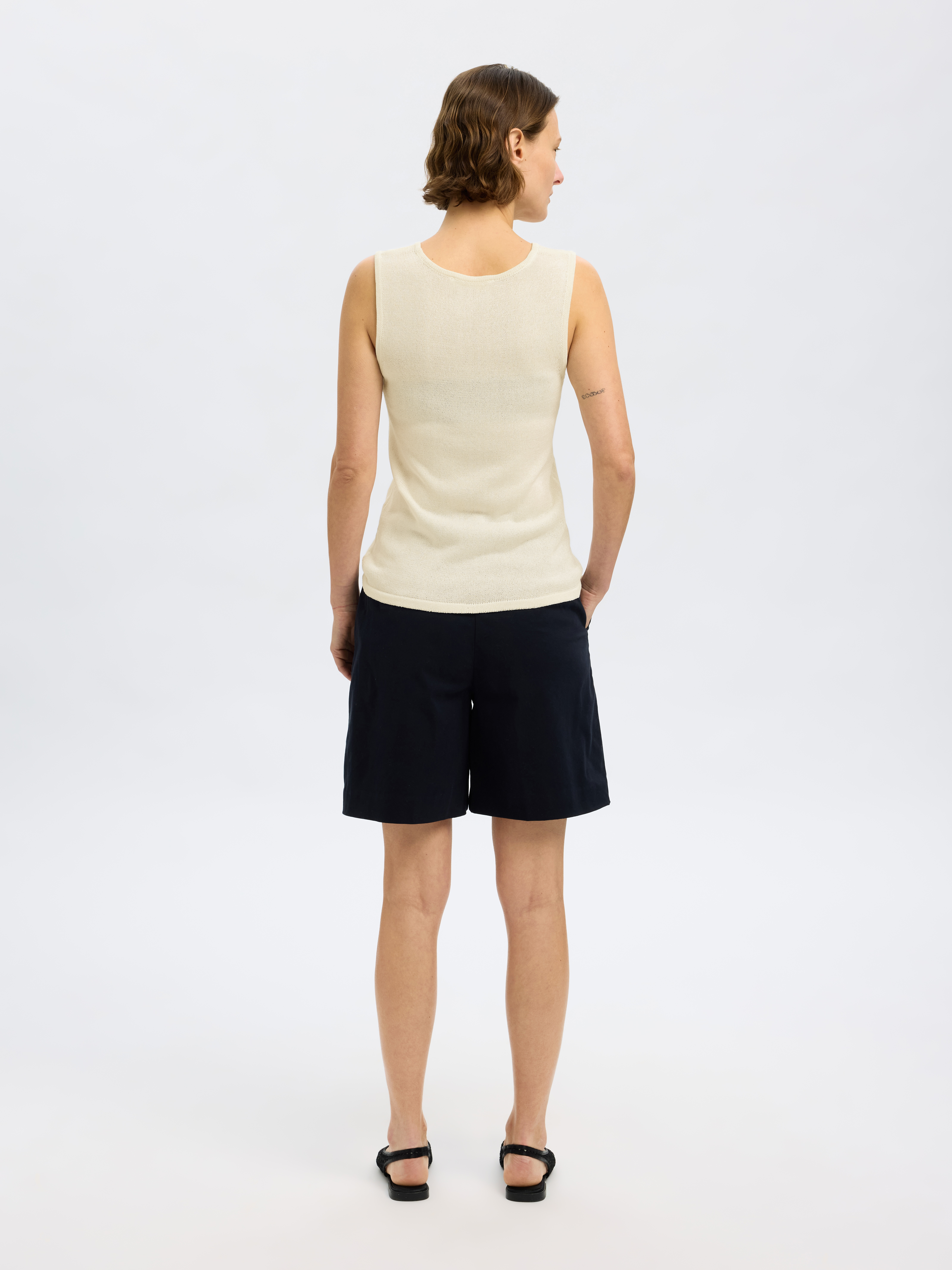Selected SLFMOON SUS SL KNIT TOP B 179771-Birch 3