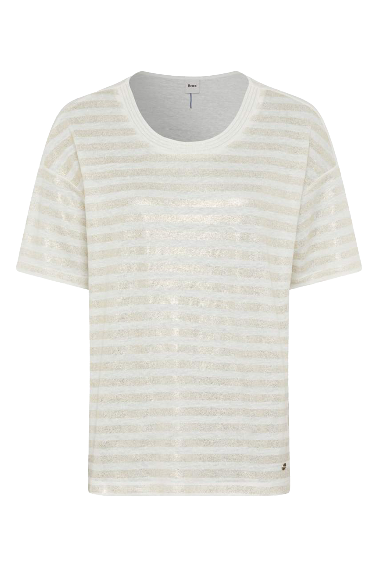 Dames t-shirt korte mouw bruin