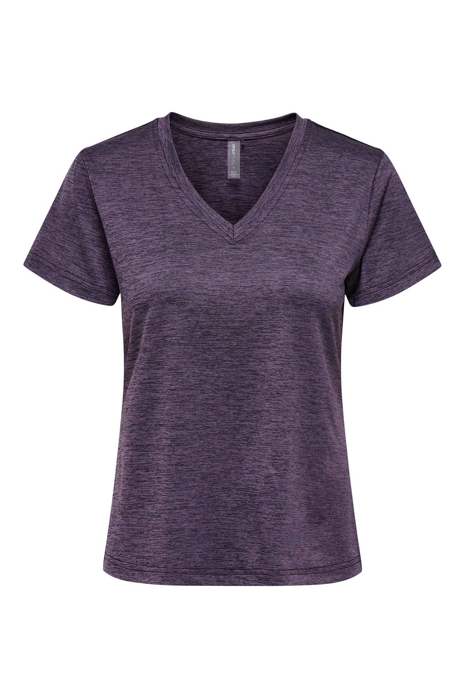 Fitness dames t-shirt km paars