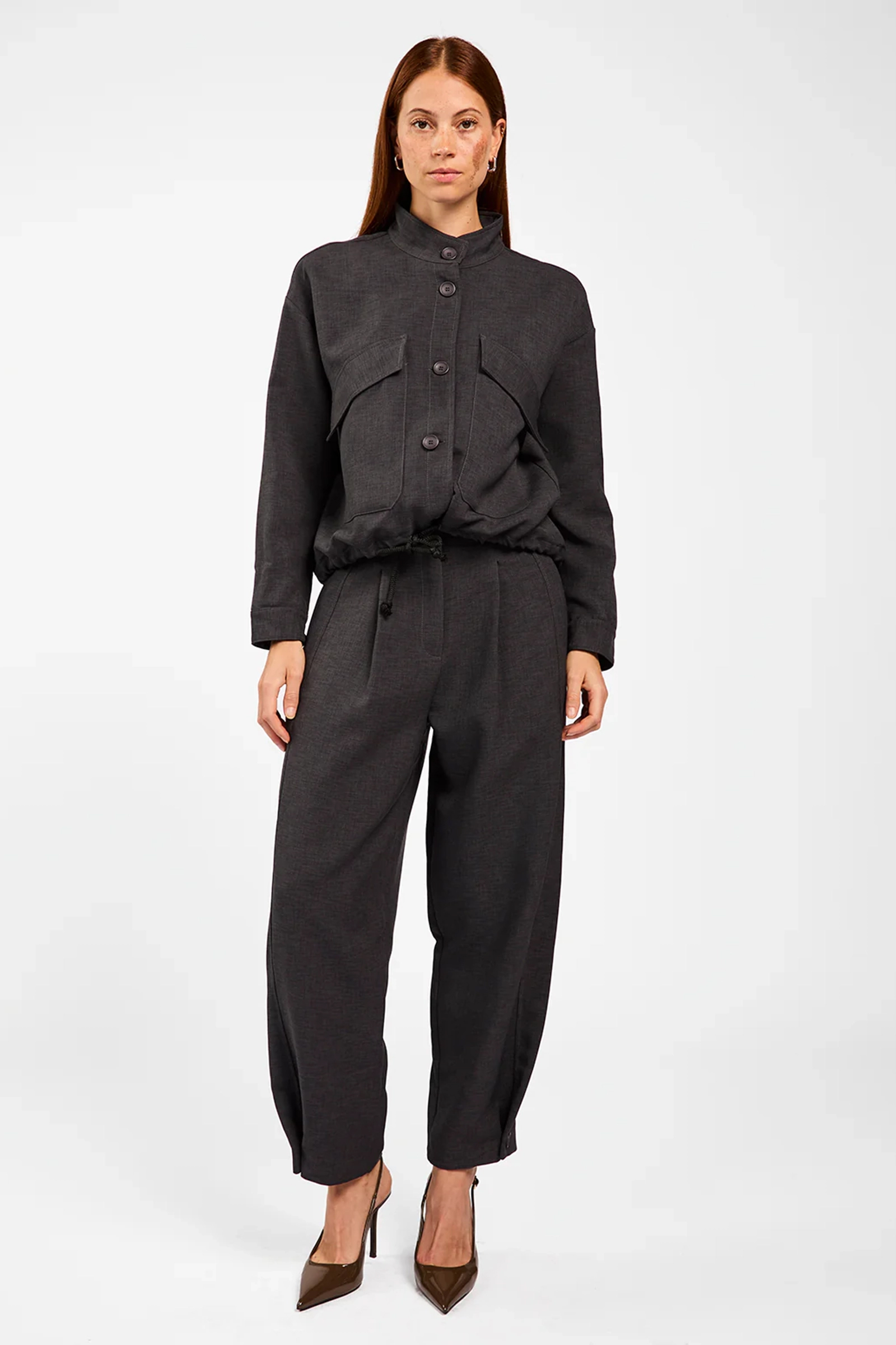 Dames broek grijs