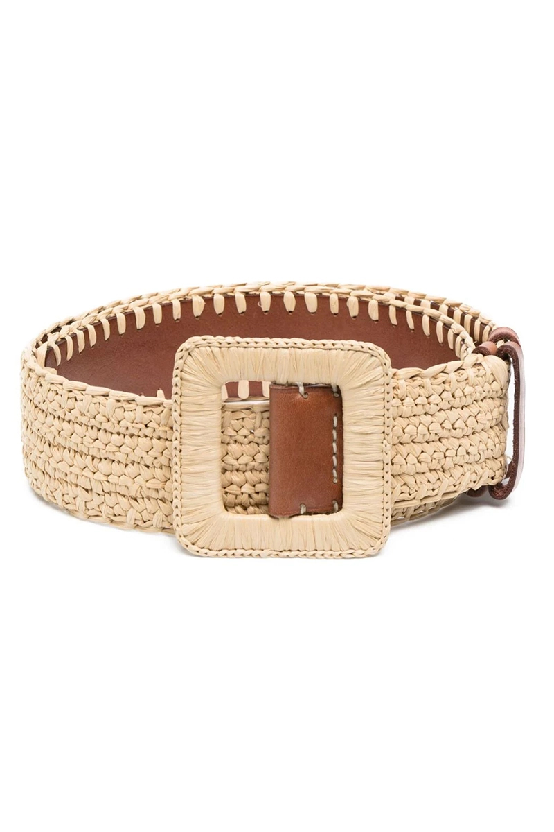 Polo Ralph Lauren 45MM CVRD RT-Belt bruin/beige-1 1