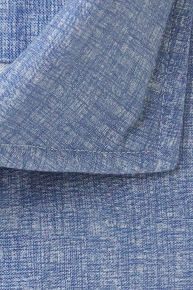 Heren overhemd lm casual blauw