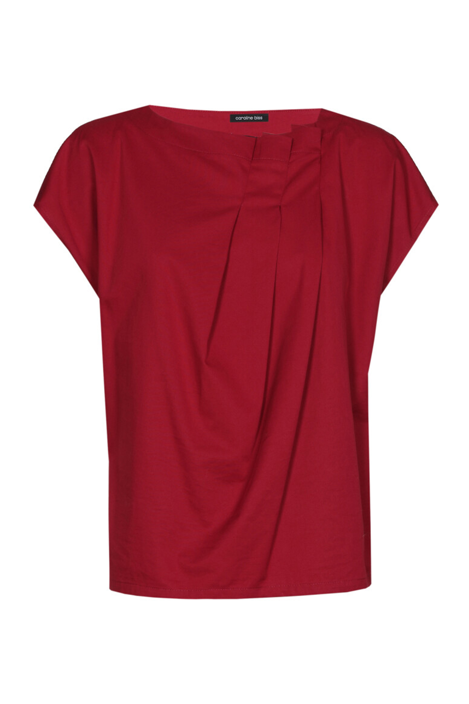 Dames blouse korte mouw rood