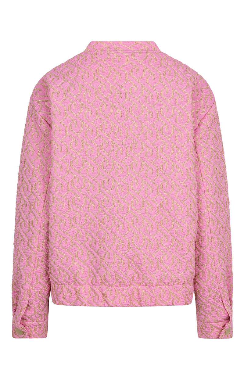 Esqualo Jacket bomber jacquard Rose-1 3