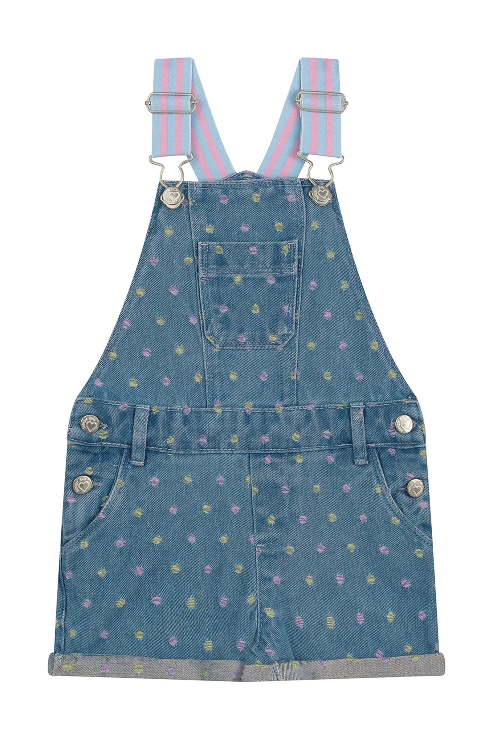 Meisjes jumpsuit/tuinbroek blauw