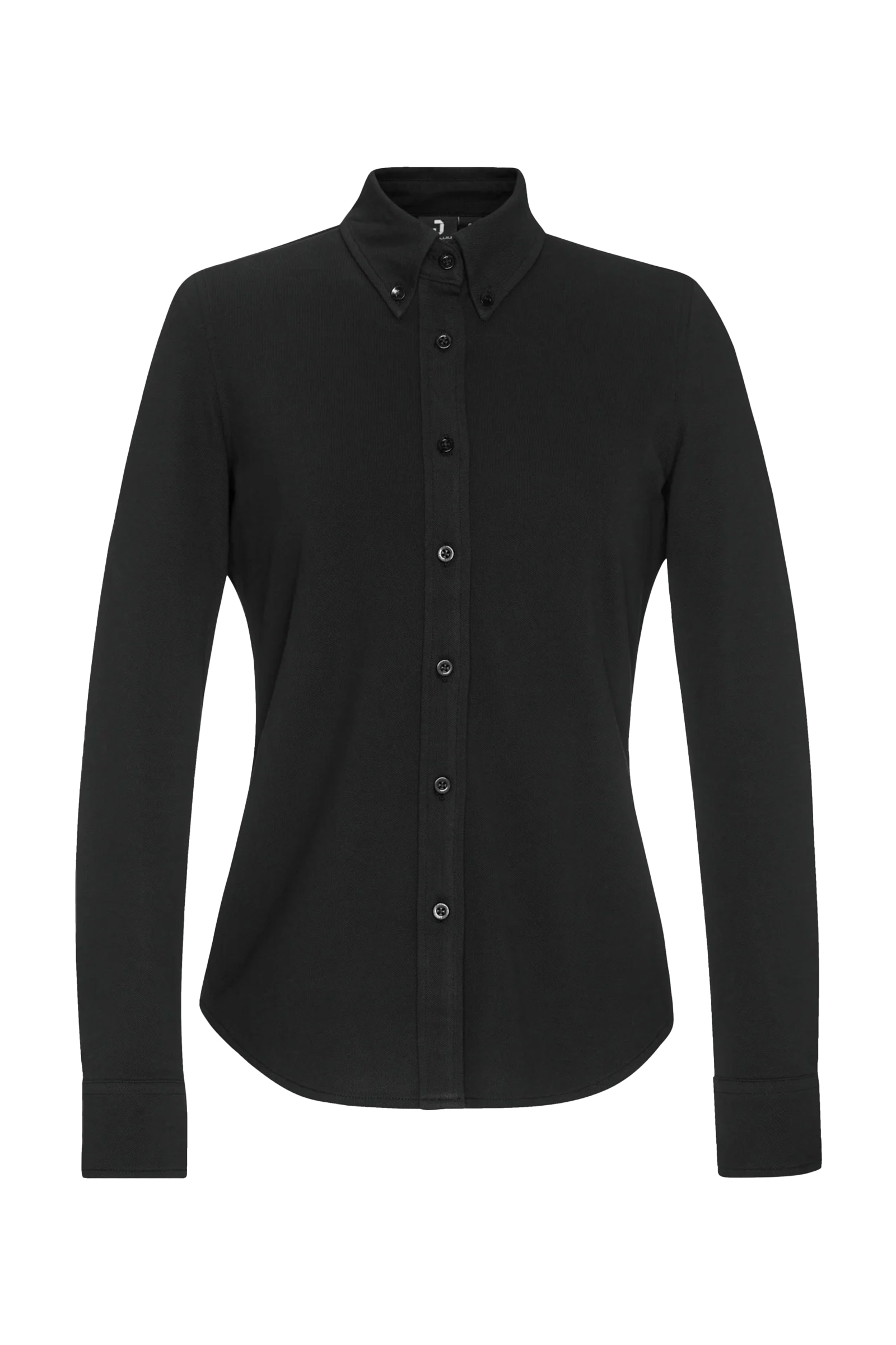 Dames blouse lange mouw zwart