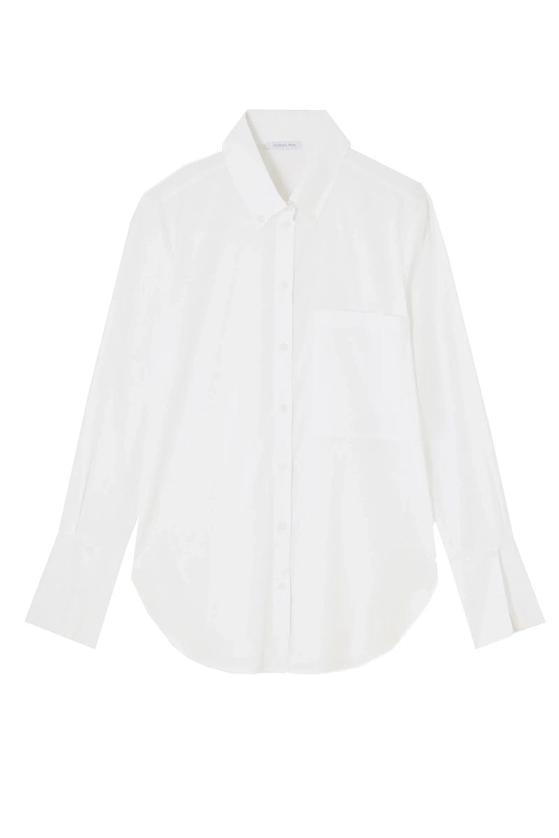 Dames blouse lange mouw wit