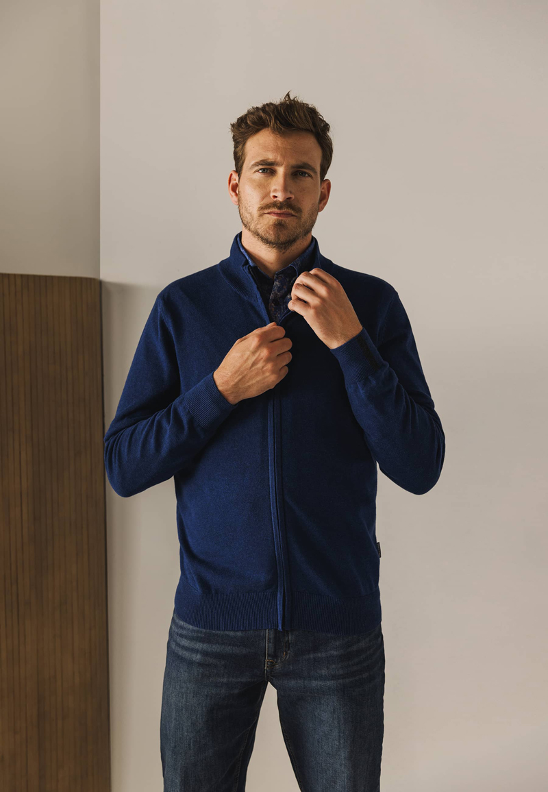 Heren trui blauw