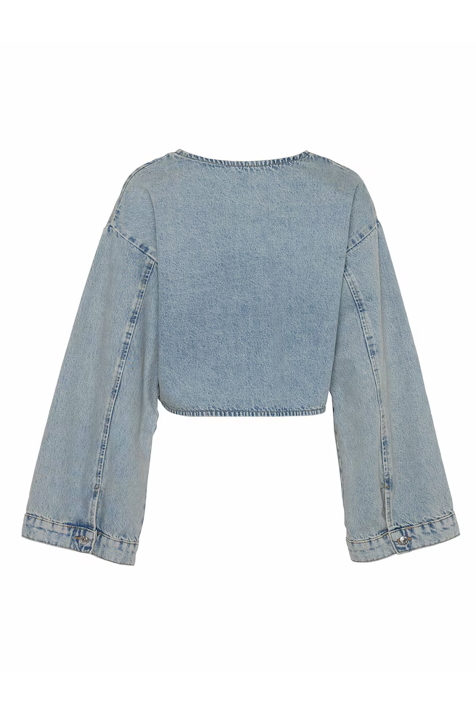 Dames blouse lange mouw blauw