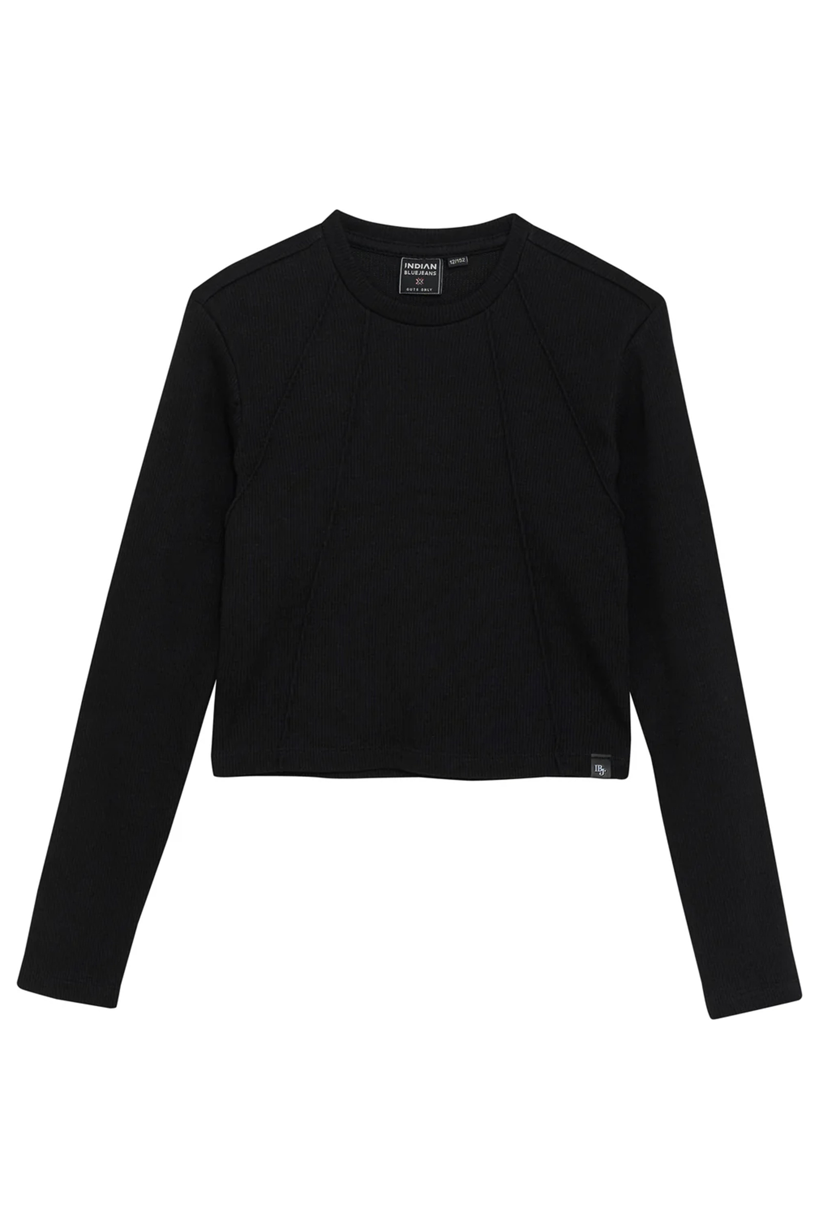 Meisjes t-shirt lange mouw grijs
