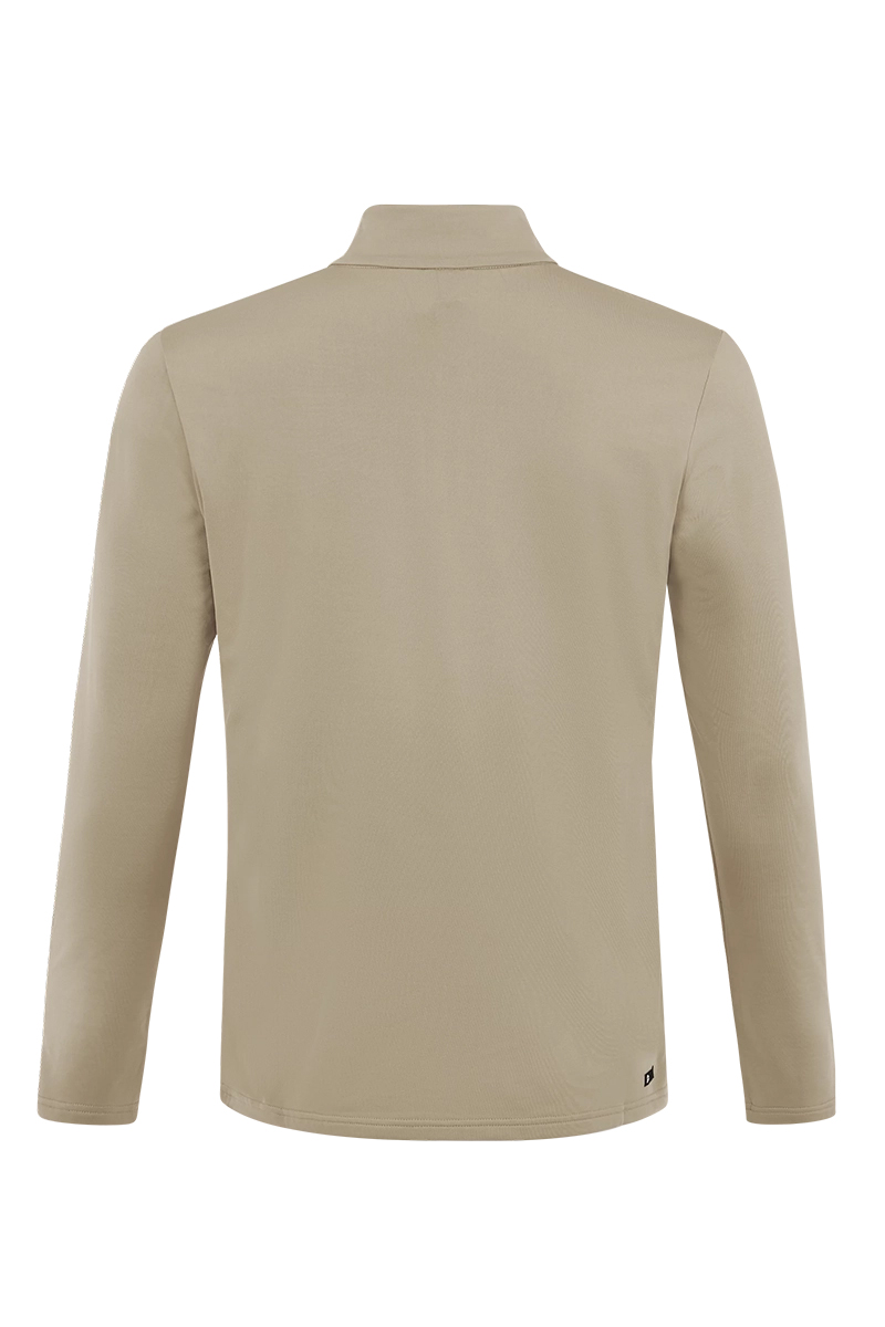 Wintersport heren pully+rits bruin