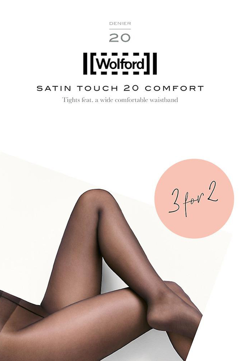 Wolford Satin Touch 20 Comfort Tights (3 un Zwart-1 2