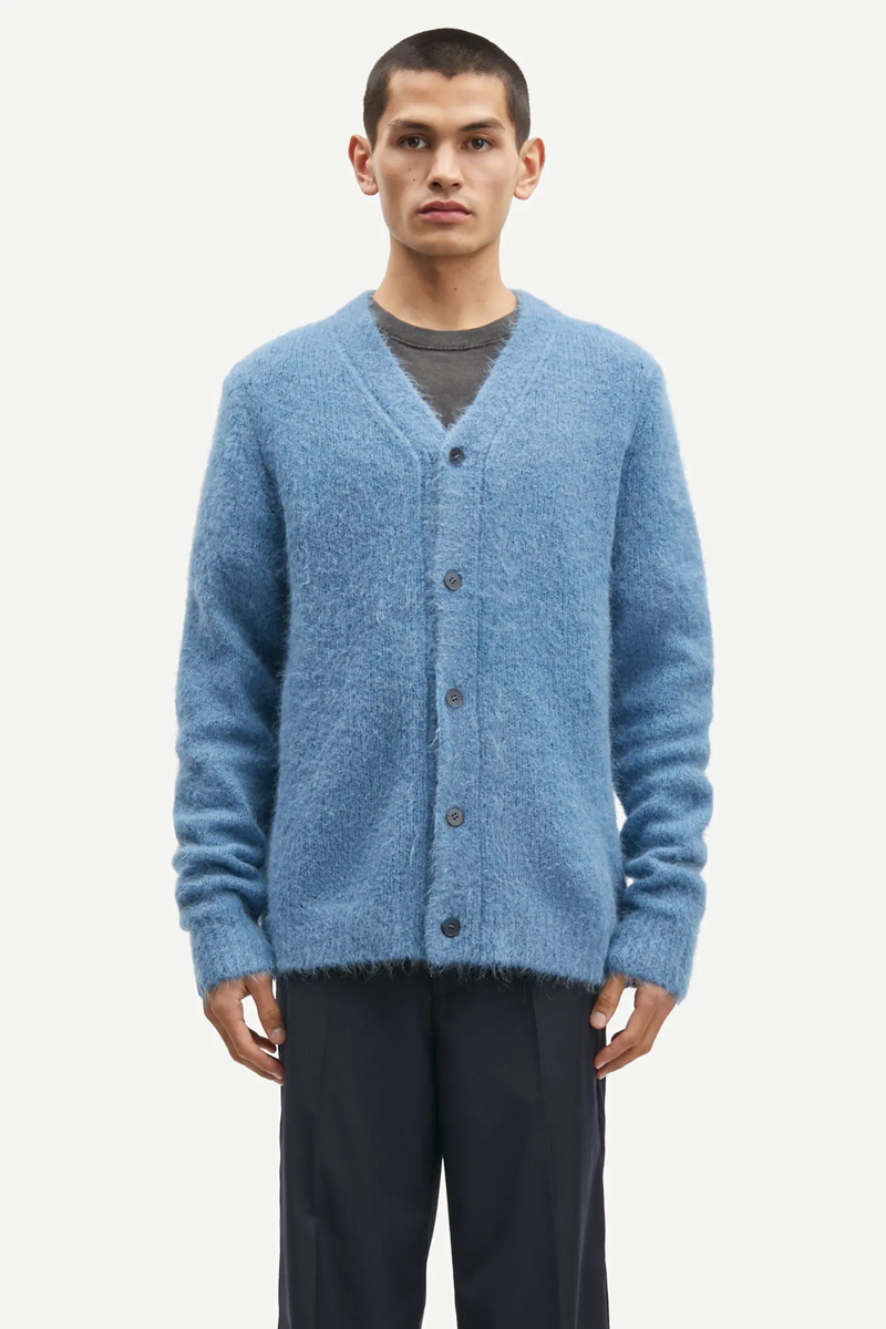 Heren vest blauw