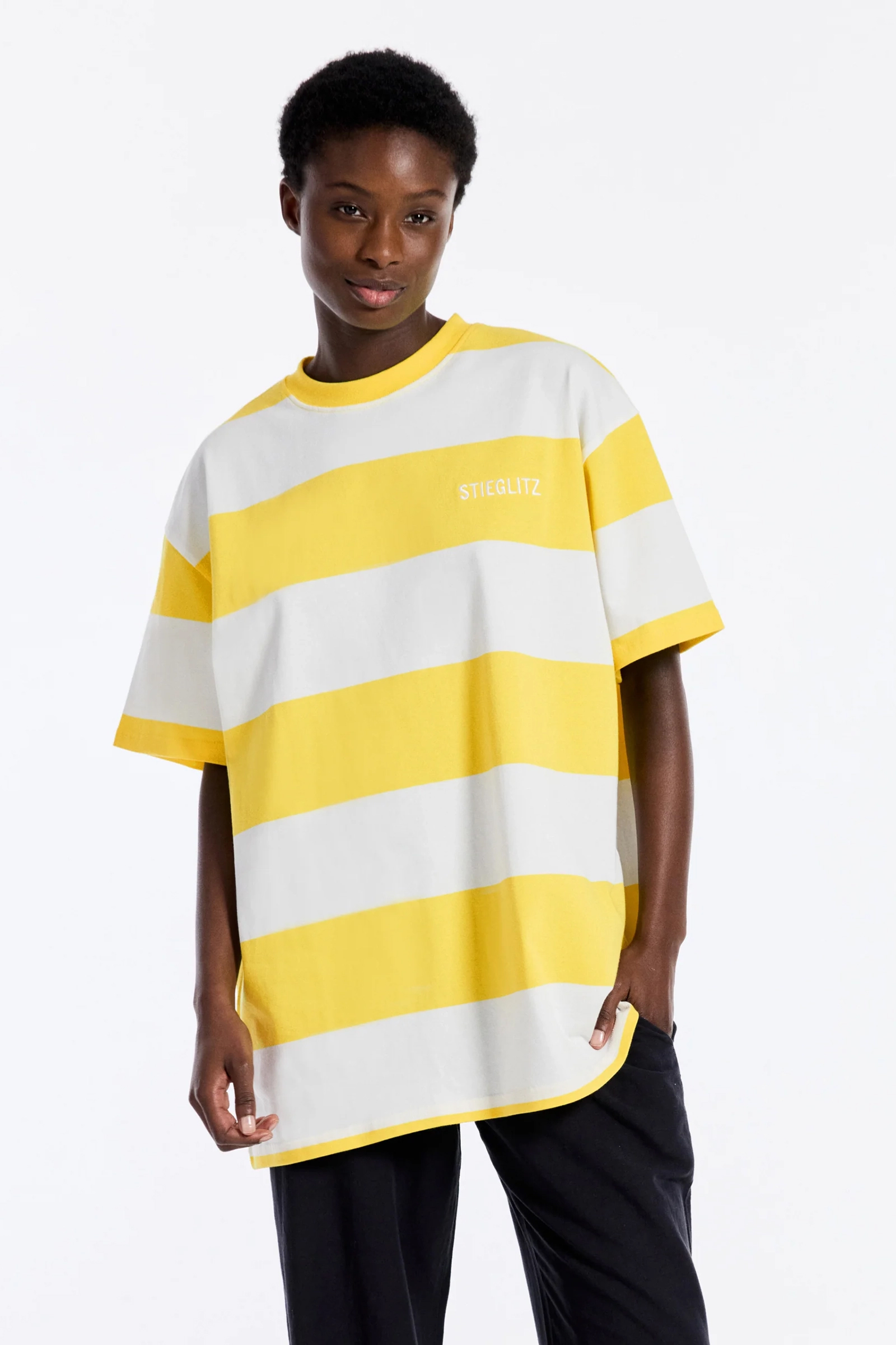 Stieglitz BV Lisette oversized shirt Geel-1 2