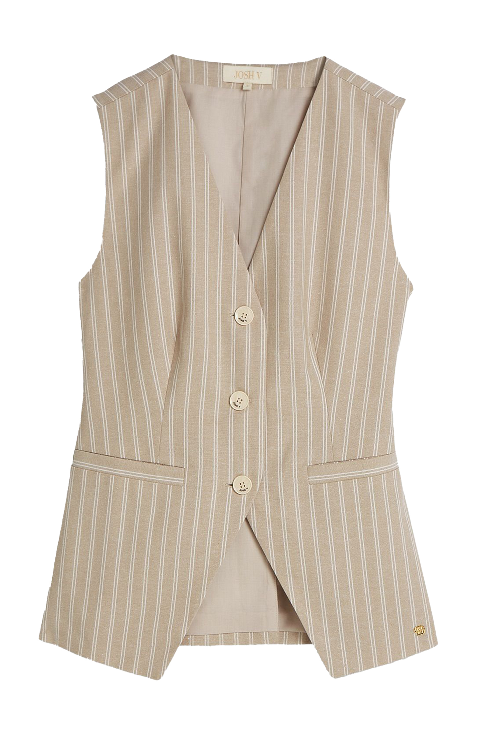 Dames gilet bruin
