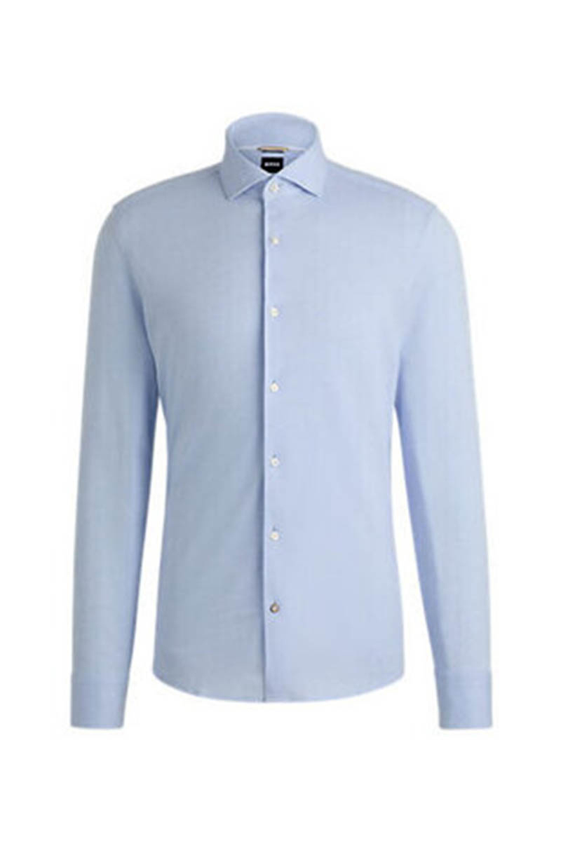 Heren overhemd lm casual blauw
