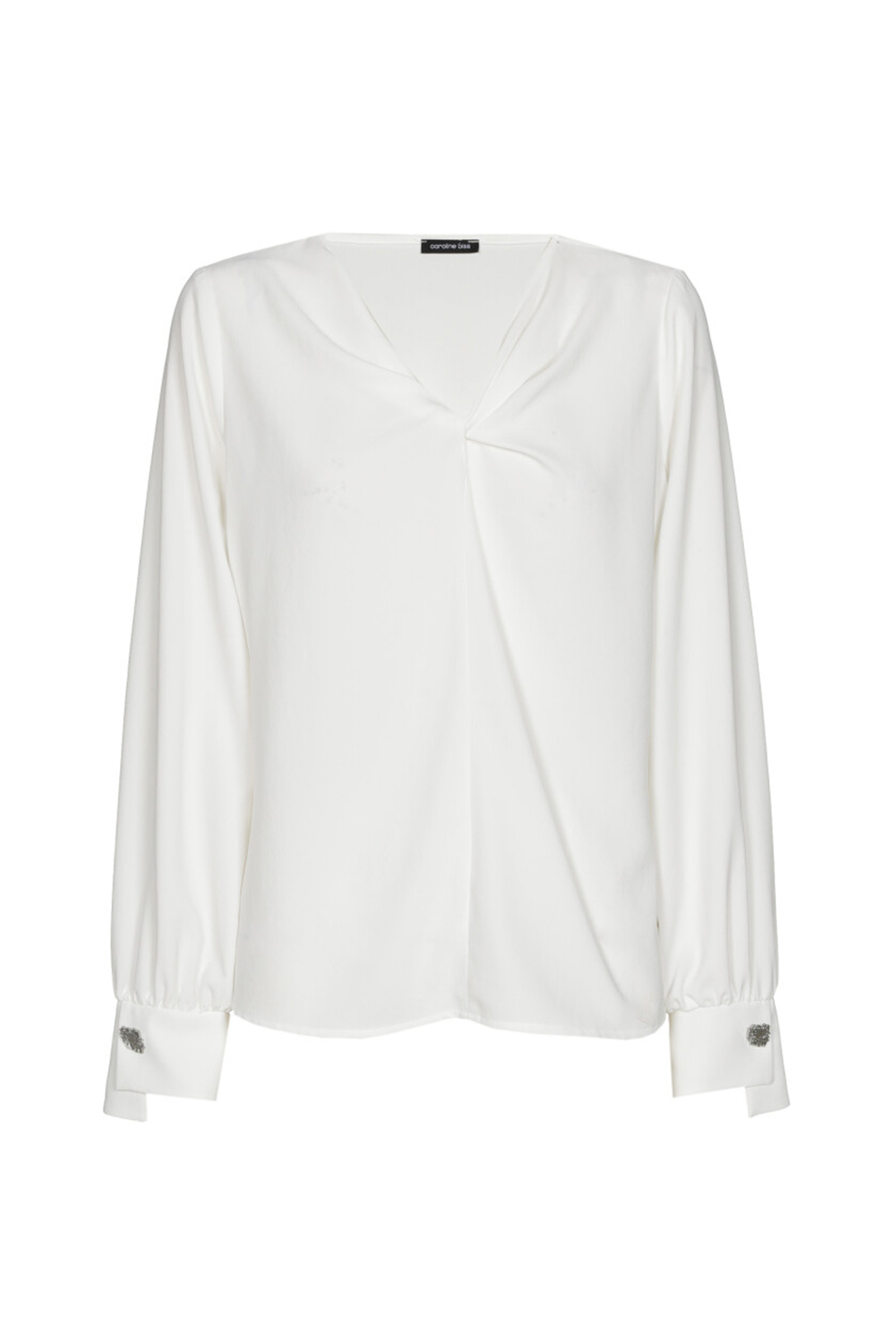 Dames blouse lange mouw ecru
