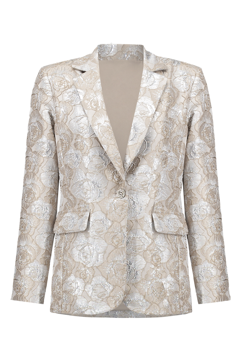 Dames blazer bruin