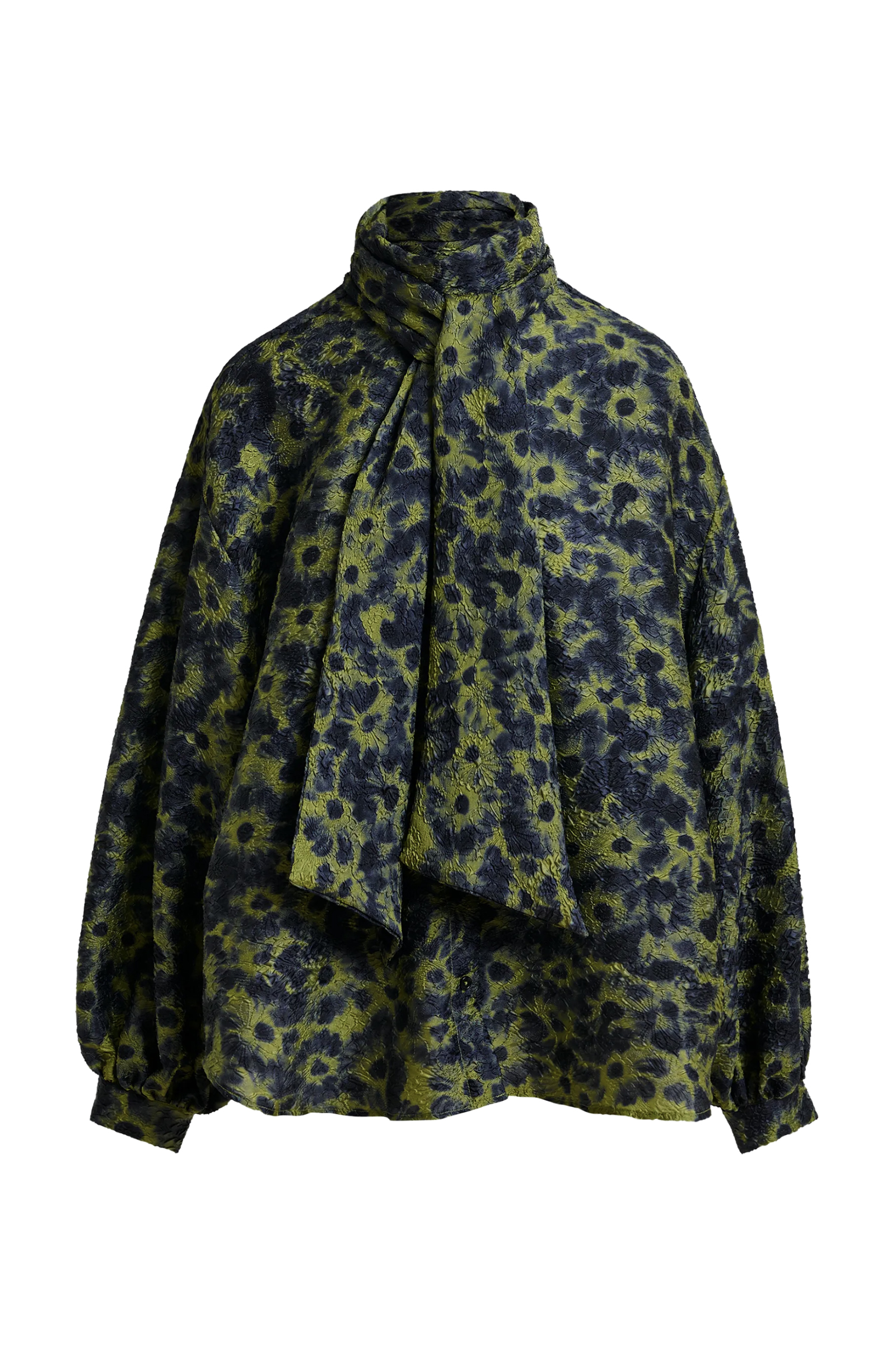 Dames blouse lange mouw groen