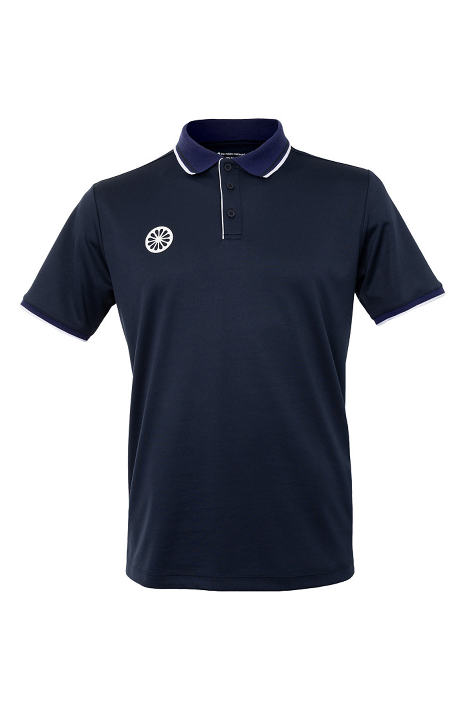 Tennis heren polo blauw