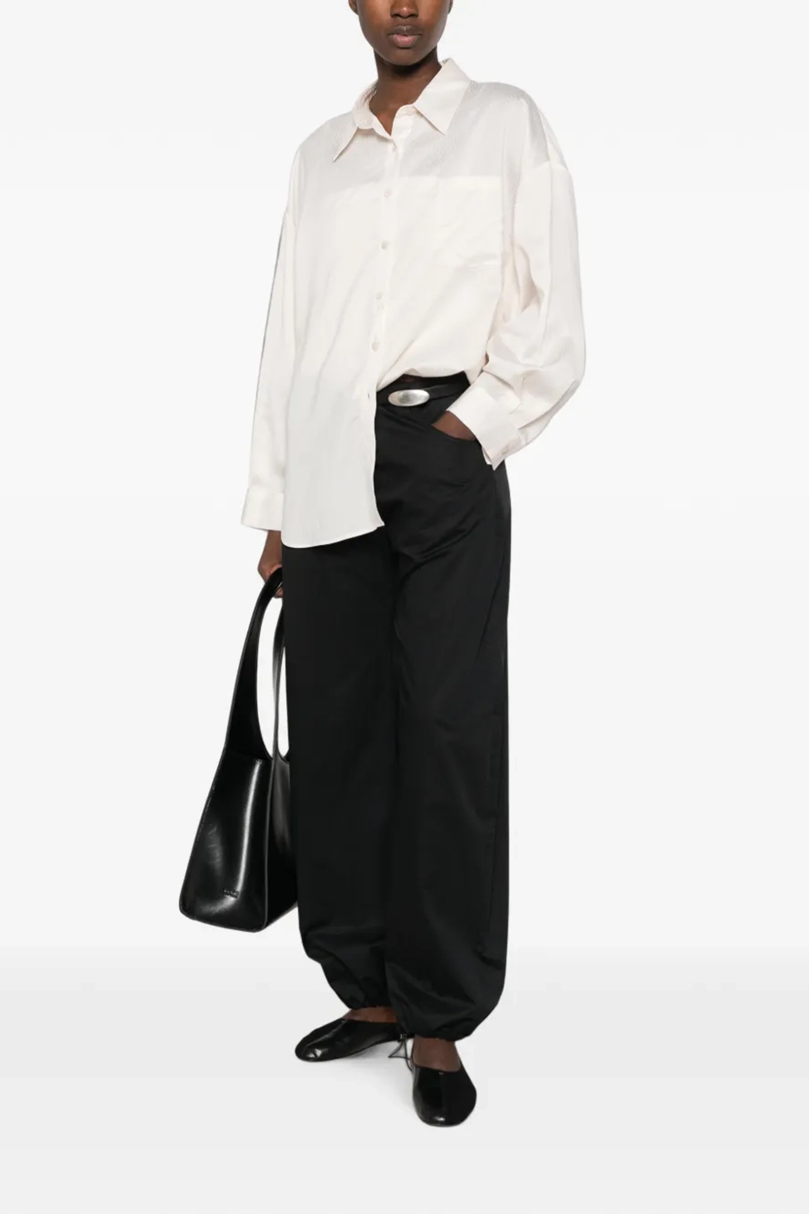 Dames blouse lange mouw ecru