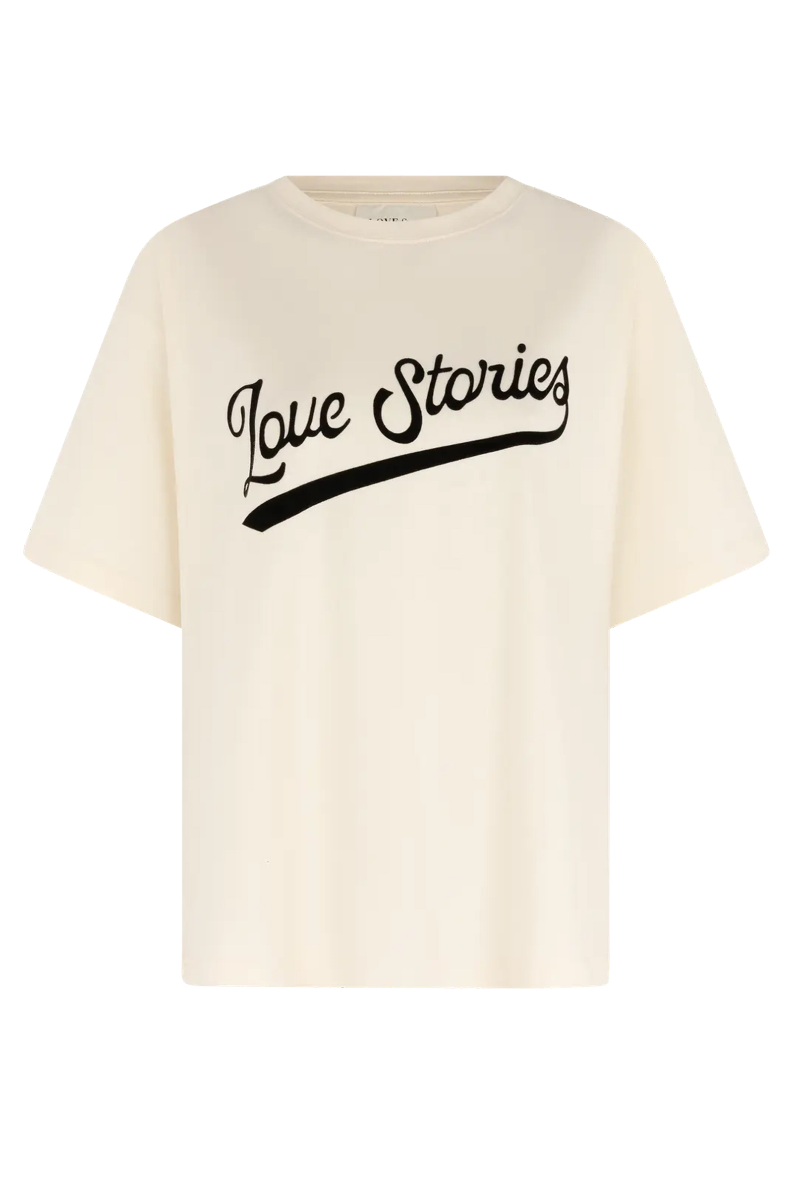 Dames t-shirt korte mouw ecru