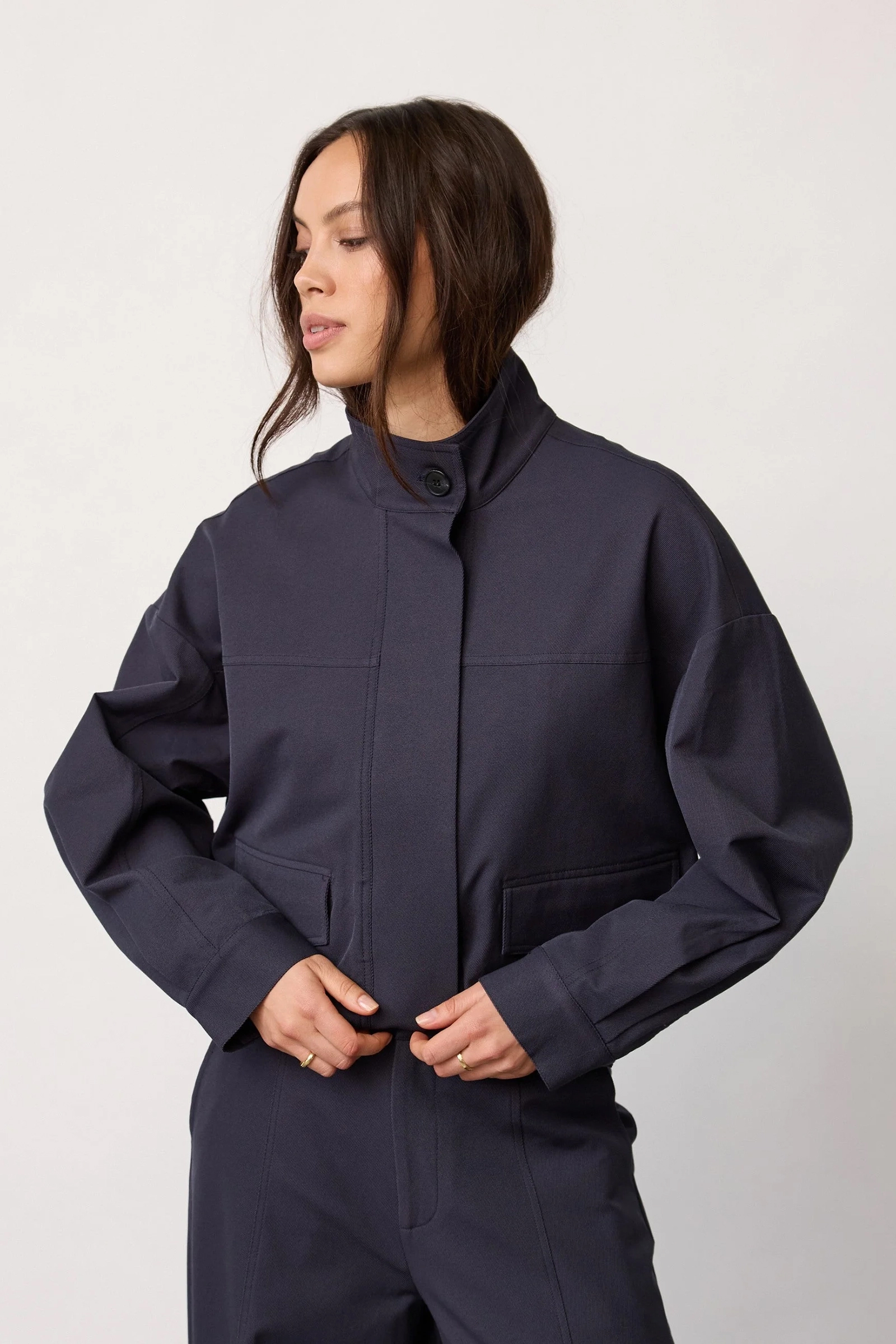 Dames blazer blauw
