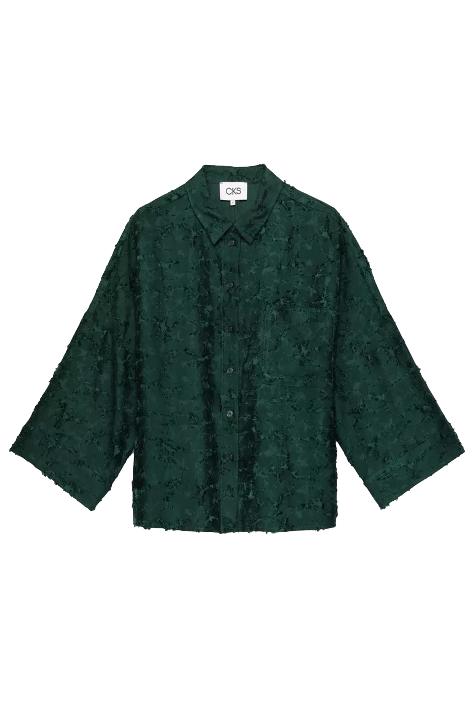 Dames blouse lange mouw groen
