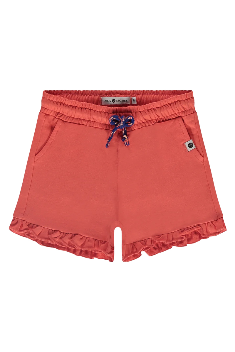 Meisjes short rood