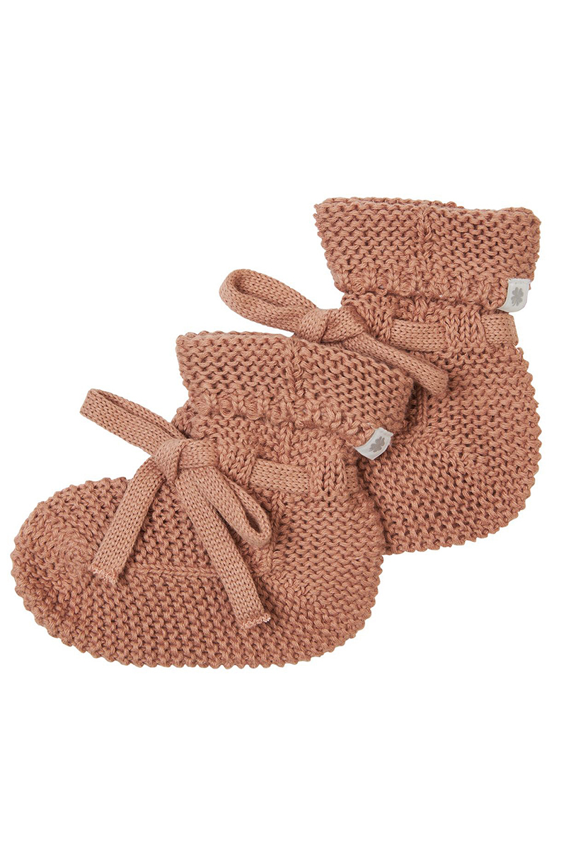 Noppies Baby U Booties knit Nelson bruin/beige 1