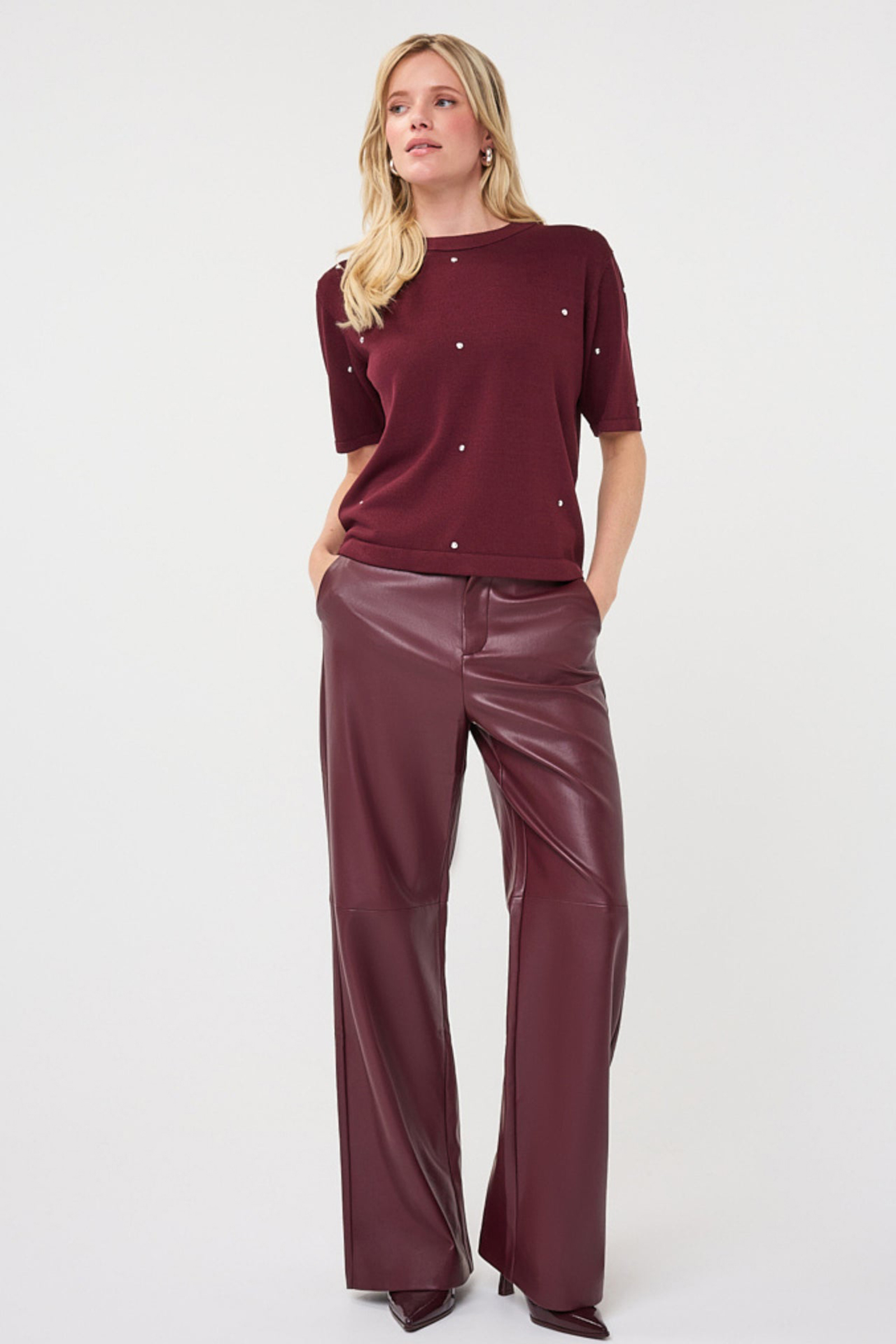 Dames broek rood