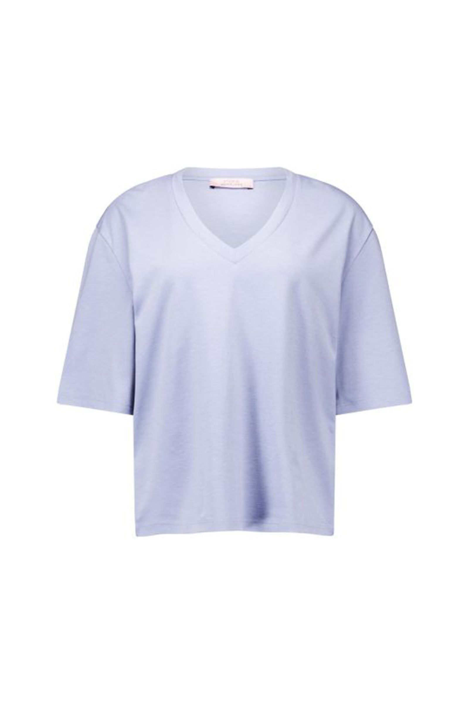 Dames t-shirt korte mouw blauw
