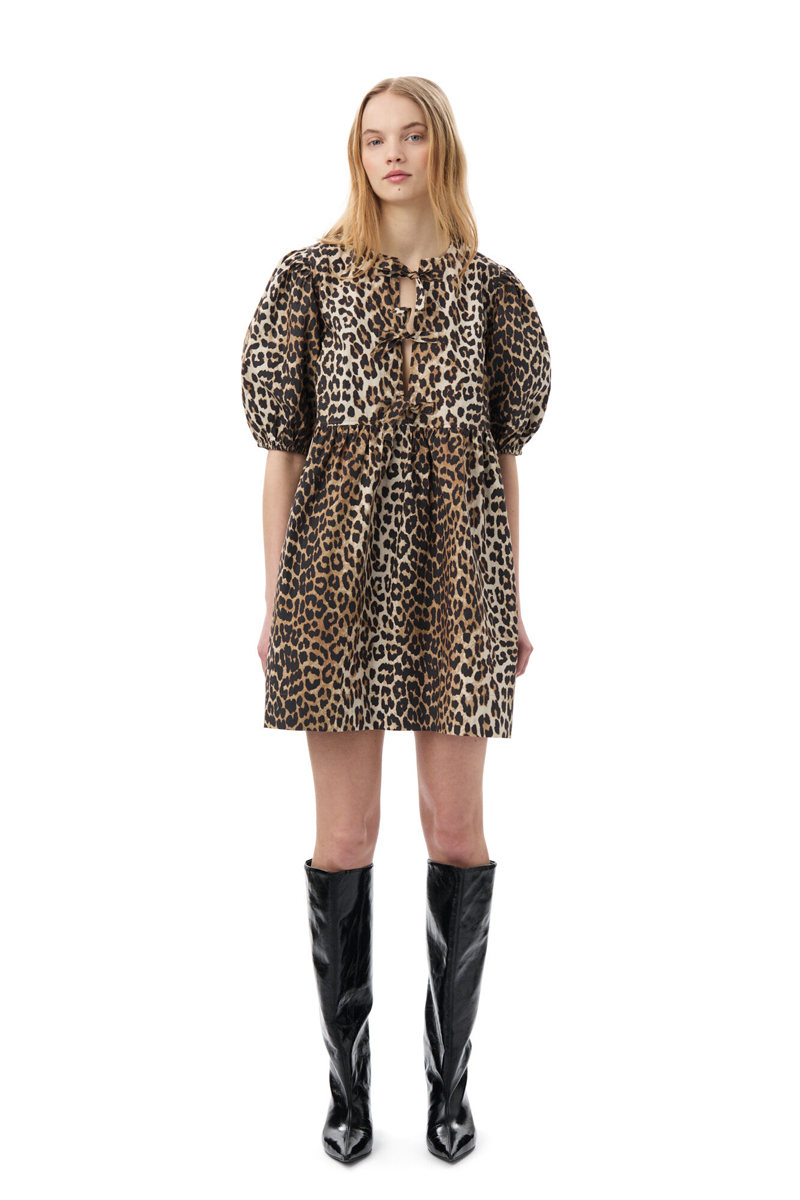 Dames jurk bruin