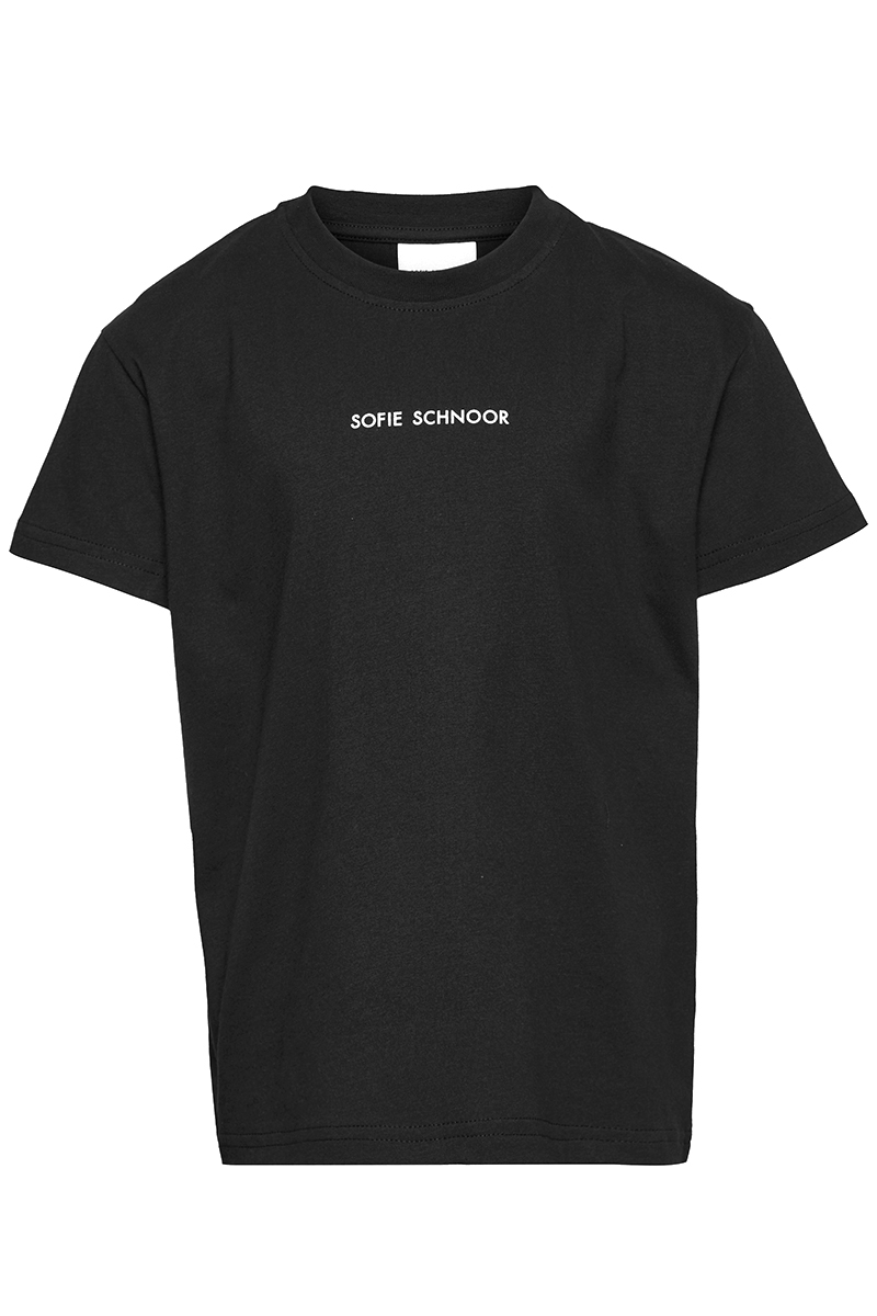 Sofie Schnoor Meisjes t-shirt korte mouw Zwart-1 1
