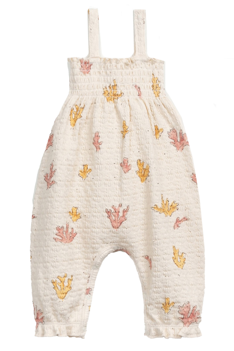 Baby tuinbroek ecru