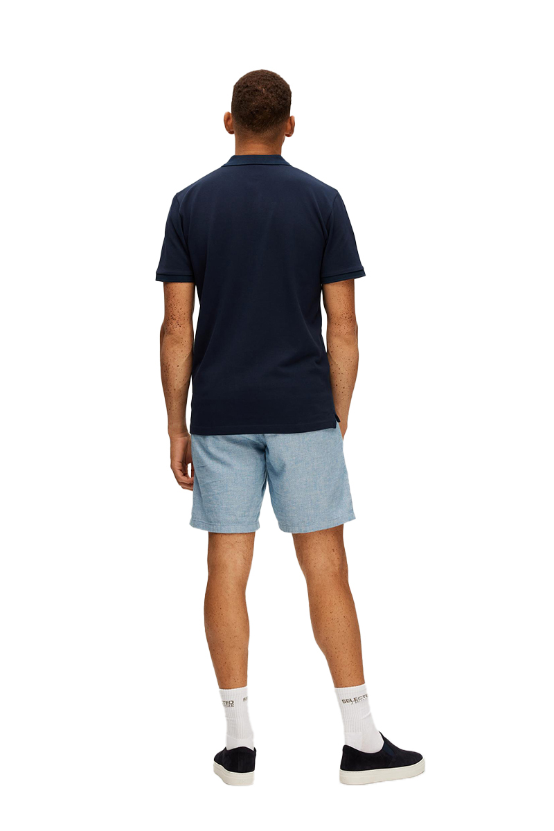Selected SLHDANTE SS POLO NOOS Blauw-2 4