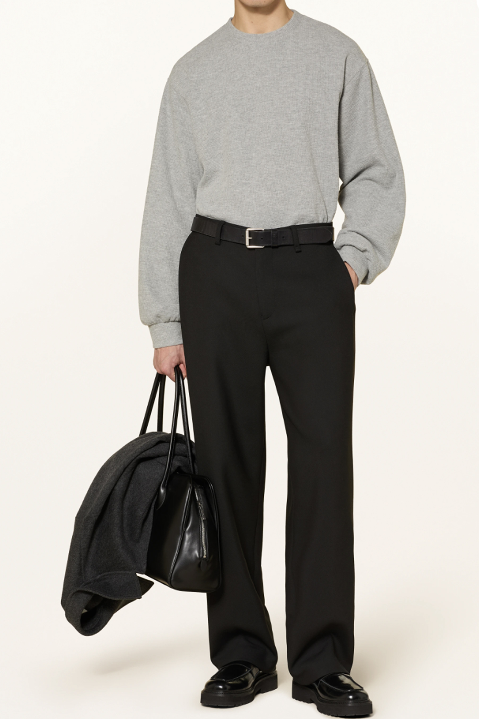 Heren sweater grijs